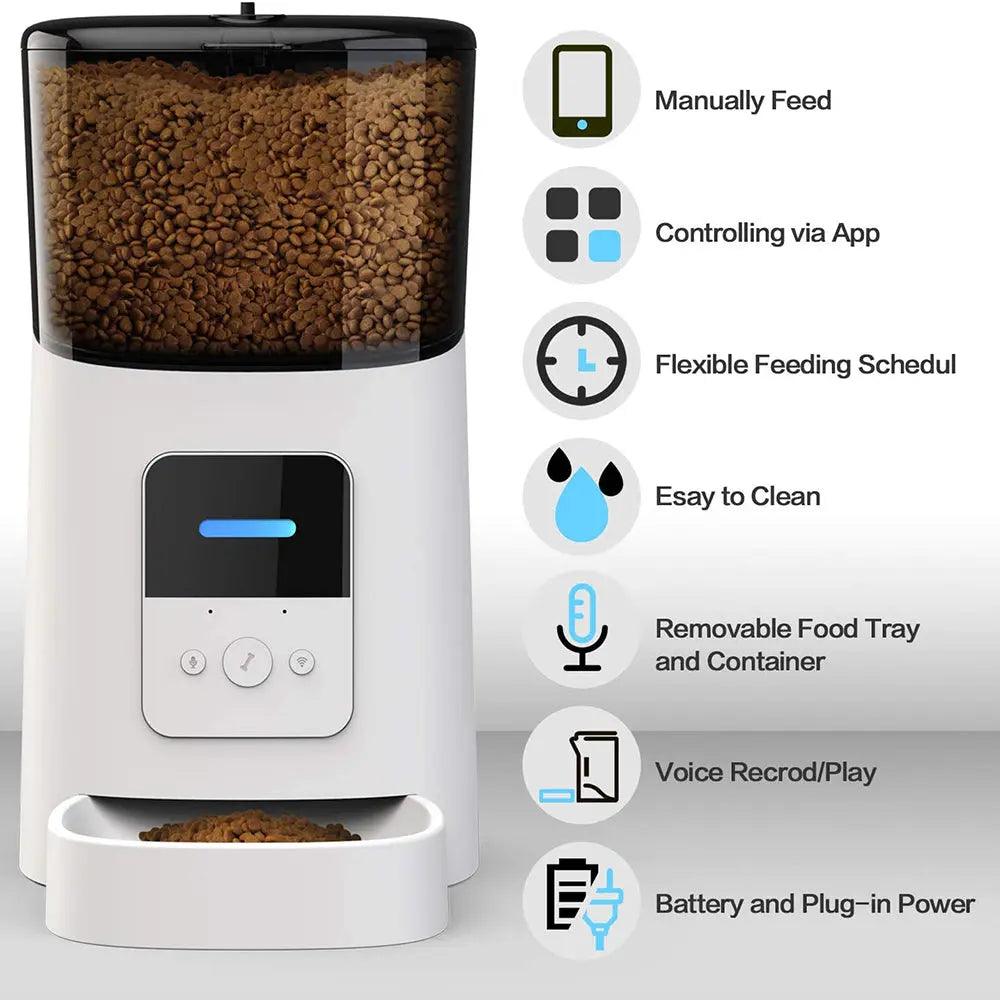 Automatic Cat Feeder WiFi Enable Smart Pet Dog Food Dispenser